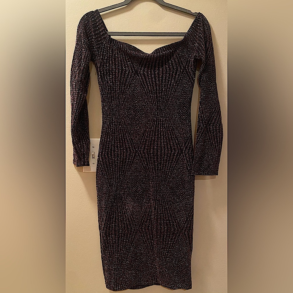 Beautiful Stretchy off the shoulder cocktail dress